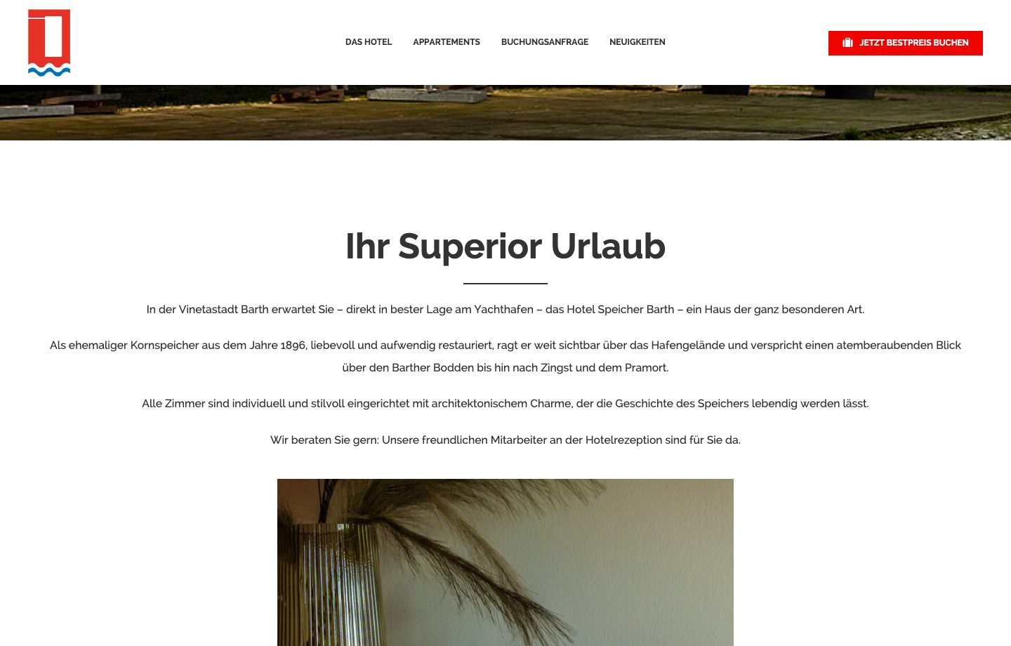 Speicher Barth: Ort, Geschichte, Sichtbarkeit.
